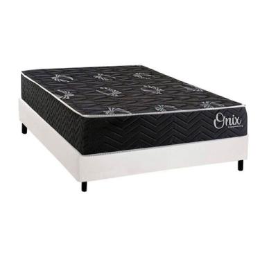 Imagem de Cama Box NOVO + Colchão Espuma Kappesberg D28 Anatômico Onix + Base CR