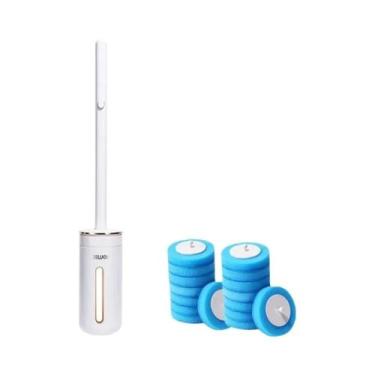 Imagem de Escova De Limpeza Descartável Para Vaso Sanitário De Parede Com Cabeça