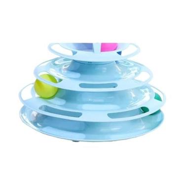 Imagem de Brinquedo Para Gatos De Múltiplas Camadas: Pista De Quebra-Cabeça E To