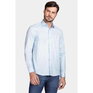 Imagem de Camisa Aramis Manga Longa Slim Stretch Azul-Masculino
