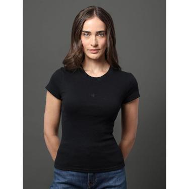 Imagem de Blusa Feminina Ribana Decote Careca Calvin Klein Jeans-Feminino