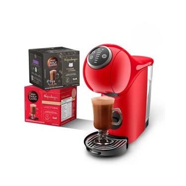 Imagem de Kit Cafeteira Dolce Gusto Genio S Plus Vermelha + Bebidas Kopenhagen 110
