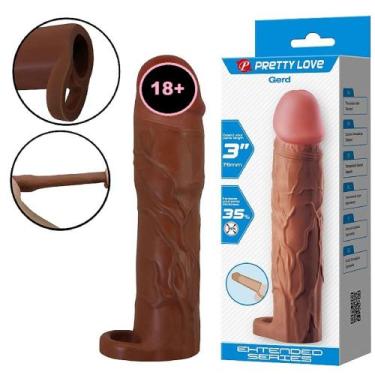 Imagem de Capa Extensora De Silicone 18,0 X 3,9 cm. Aumenta e Engrossa. C/ Gland