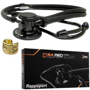 Imagem de Estetoscopio Rappaport Esteto Duplo Black Adulto Pediatrico - Love Sau