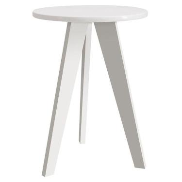Imagem de Mesa De Canto Prince Branco Acetinado - Reller