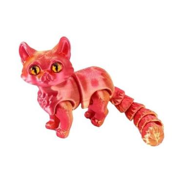 Imagem de Brinquedo Fidget Articulado 3D De Gatos Fofos Com 6.3/4.72 Polegadas, 