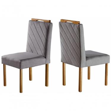 Imagem de Cadeiras Para Mesa De Jantar Madeira Maciça - Jade - Móveis Mundial