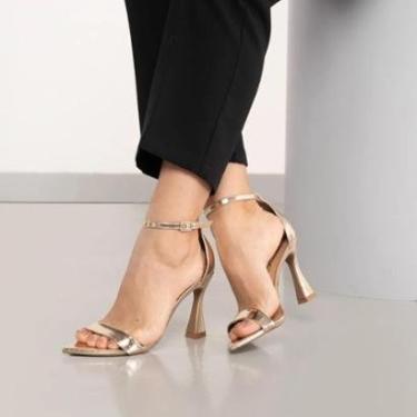 Imagem de Sandália OSC Salto Grosso Couro Feminina-Feminino