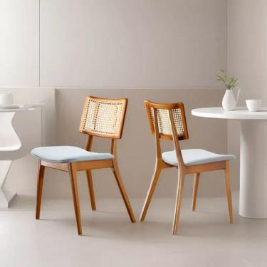 Imagem de Kit 2 Cadeiras Maciçatelinha - Zara - Requinte Salas