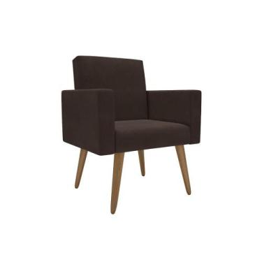 Imagem de 1 Poltrona Decorativa Para Recepção Consultório Manicure Barbearia Lin