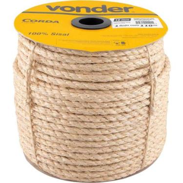Imagem de Corda de Sisal 12 mm x 110 m, 3 Pernas, Vonder