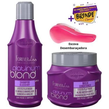 Imagem de Kit Platinum Blond Manutenção Desamarelador Forever Liss