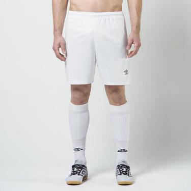Imagem de Calção Umbro TWR Striker Masculino, Branco, EGG