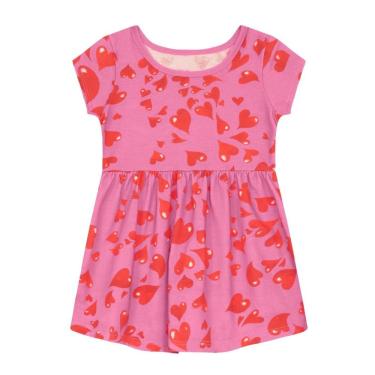 Imagem de Vestido infantil menina de corações Brandili