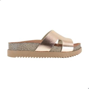 Imagem de Tamanco Feminino Moleca Brilho Itália Ouro Rosado