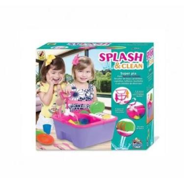 Imagem de Super Pia Completa Spash Clean Sai Agua de Verdade - Lugo Brinquedos, 