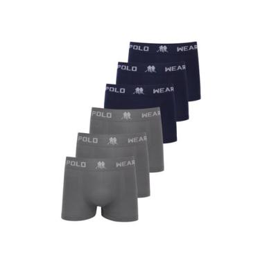 Imagem de Kit 6 Cuecas Boxer Lisa Polo Wear Sortido, Sortida, G