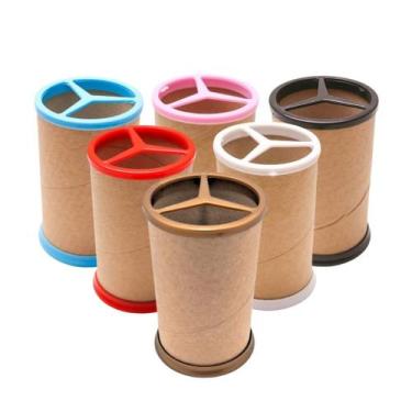 Imagem de 15-50 Porta Lápis e Caneta de Papelão Kraft 10x6 colorido lembrancinha
