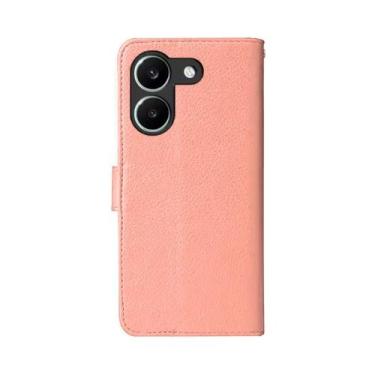 Imagem de Capa Carteira Para Poco X8 Pro Capinha Estojo Protetora Flip Cor:Rose-