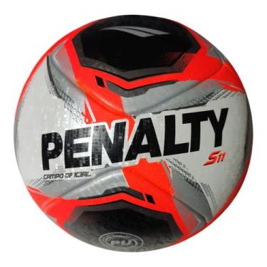 Imagem de Bola Penalty Futebol De Campo S11 R1 XXV - Adulto, 5, Branco, Preto, L