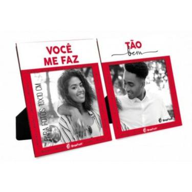 Imagem de Porta Retrato Duplo - Voce Me Faz Tao Bem - Brasfoot