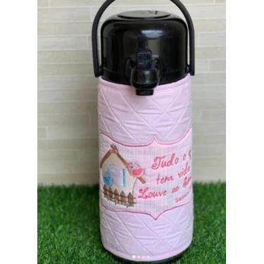 Imagem de Capa Termica Rosa para Garrafas de Café - Bellas Arts