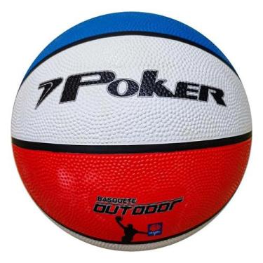 Imagem de Bola Poker Basquete Outdoor N7 - Ref 5817, UNICO, Azul