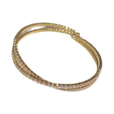Imagem de Pulseira De Luxo Feminina Com Laço De Zircônia, Acessório Delicado E M