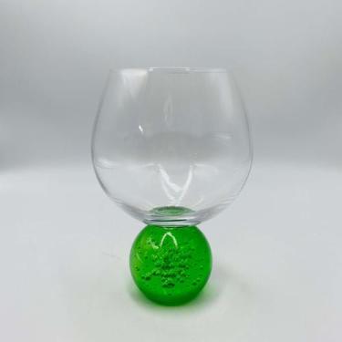 Imagem de Taça de Vidro Soluna com Base Verde 500ml 17x7cm - ROJEMAC