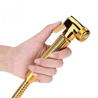 Imagem de Ducha Higiênica Luxo Gold Flexível E Suporte - 1607201 - impotmax