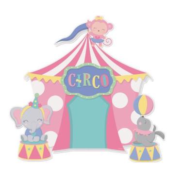 Imagem de Painel Festa Circo Rosa Cromus