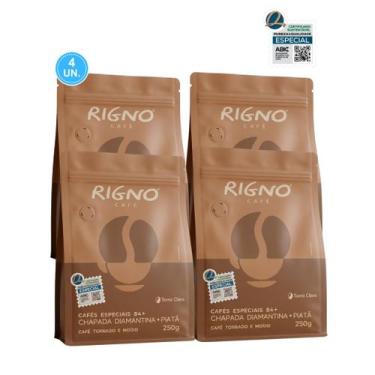 Imagem de Café Rigno Especial Moído e Grãos 84+ pontos 100% Arábica - 4x o Melho