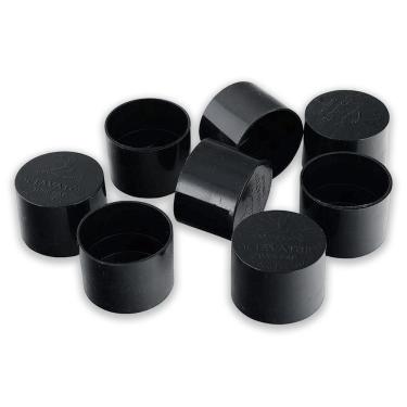 Imagem de Kit 8 Tampas Oitavadoras OC8G Boomwhackers para Transpor Tom uma Oitava Abaixo em Plástico Preto