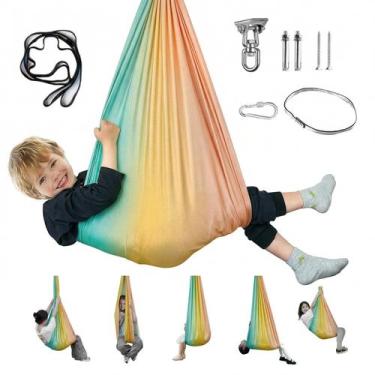 Imagem de Balanço Sensorial Aokitec com capacidade de 136 kg para uso interno e 