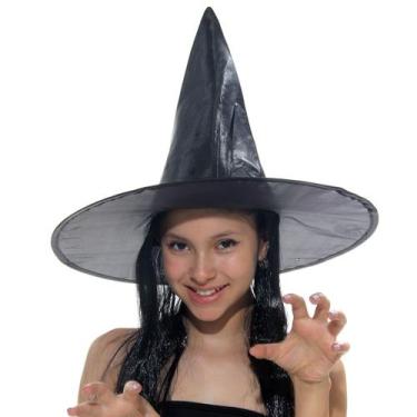 Imagem de Chapéu De Bruxa Com Cabelo Preto - Abrakadabra, UNICA, U