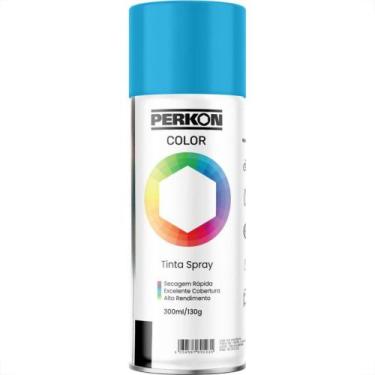 Imagem de Tinta Spray Perkon Uso Geral Azul Claro 7193