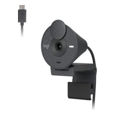 Imagem de Webcam Full Hd Logitech Brio 300 - Grafite