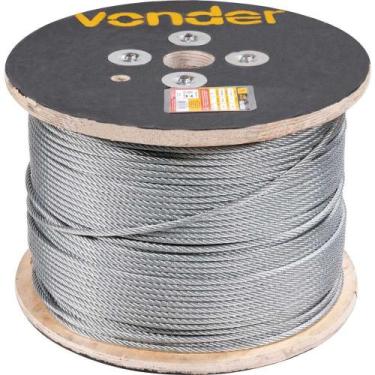 Imagem de Cabo De Aço Galvanizado Vonder Alma De Fibra 7,94 Mm 5/16" 6 X 7 Carga
