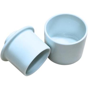 Imagem de Manteigueira Francesa - Porcelana Branca - Antilope Decor Porcelanas