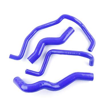 Imagem de LUXERAD Kit de mangueira de radiador de silicone de desempenho de 3 camadas 4,5 mm para Nissan Sentra SPEC-V SER SE-R 00-06 (azul)