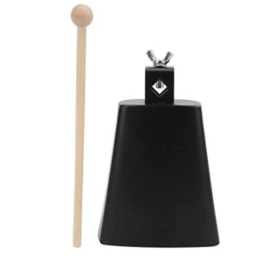 Imagem de Metal Cow Bell Noise Maker Mão Instrumento de Percussão Cowbell com Baqueta para Drum Set Metal + Maple para esportes/jogos de futebol/eventos ((5 polegadas / 12, 7 cm))
