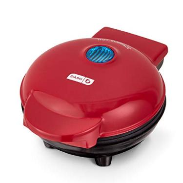 Imagem de Dash Mini máquina de churrasqueira portátil + Panini Press para hambúrgueres gourmet, sanduíches, frango + outros em movimento, café da manhã, almoço ou lanches com guia de receitas - vermelho