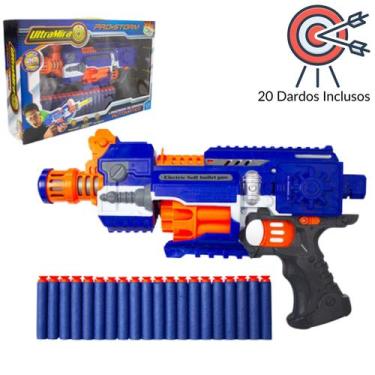 Nerf Arma Arminha Pistola De Brinquedo Lançador Dardos Infantil Commander  Presente Menino