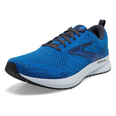 Imagem de Brooks Tênis de corrida masculino Levitate 5 Neutral, Azul/tinta indiana/branca, 41