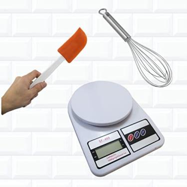 Imagem de Kit Confeiteiro Espátula + Fuê + Balança Digit