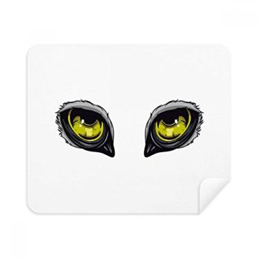 Imagem de Pano de limpeza para decoração de olhos de coruja de desenho animado 2 peças tecido de camurça
