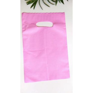 Imagem de Kit 100 Sacolas Premium Boca De Palhaço Textura 30x40 Opçôes