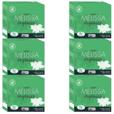 Imagem de Kit 6cx Chá de Melissa – Orgânico (60 sachês) – Campo Verde