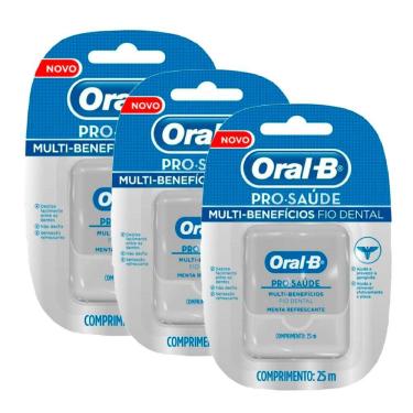 Imagem de Kit 3 Fio Dental Oral-b Pro Saúde 25m