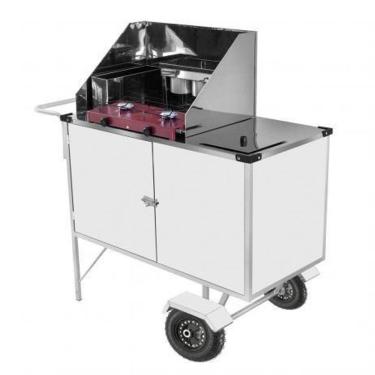 Imagem de Carrinho de Tapioca Luxo com Rodas Pneumáticas e Toldo - Cefaz